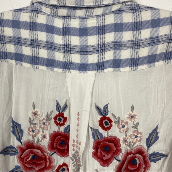 NWT Anthropologie Kyla SEO top  Boho Gingham Small - Picture 6 of 8